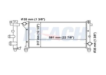 Su Radyatörü  MGA 80598  46798743 51729373 51759806 51773194 51779192 51779193 51779194 71738390 K46798743 K51729373 K71738390 51773192 51773193