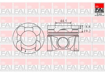 Piston (89.00MM-0.50)  GOETZE 87-71654-050  8771654050 A2010EB39A
