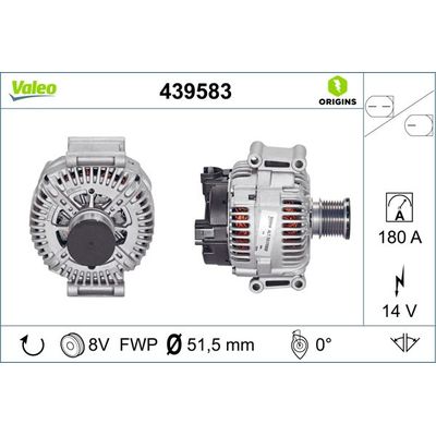 Alternatör  VALEO 439583