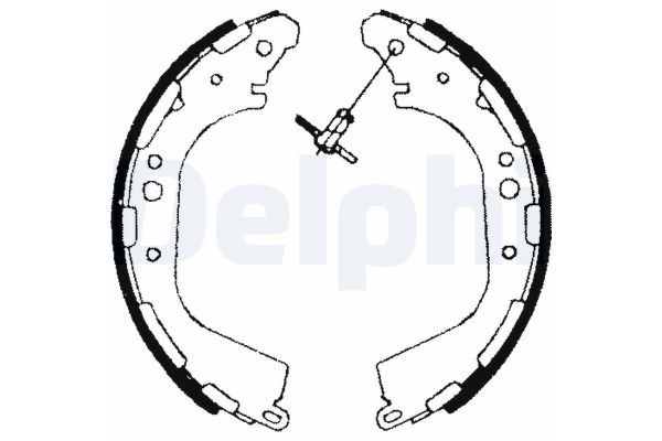 Fren Pabuçlu Balata Arka Nissan Pathfinder (R50)(07.1997->)  DELPHI LS1709