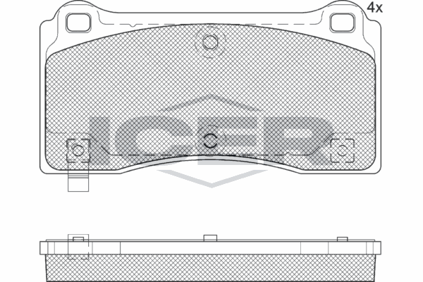 Fren Disk Balata Ön Tesla Model 3 (01.2019->)  OTOZONE FDO9180-R