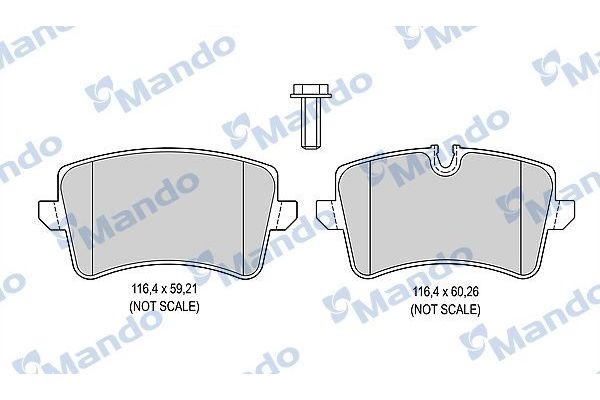 Fren Disk Balata Arka Audi S7 Sportback (4GA)(04.2012->)  MANDO MBF015387