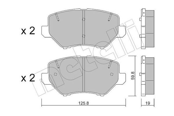 Fren Disk Balata Ön METELLI 22-1463-0