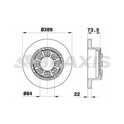 Fren Disk Ayna Arka Sağ ve Sol BRAXIS AD0408
