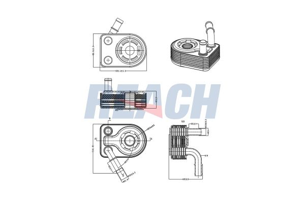 Motor Yağ Soğutucu  Ford Transit Connect (CHC)(2013->)  FASE 11-223-022