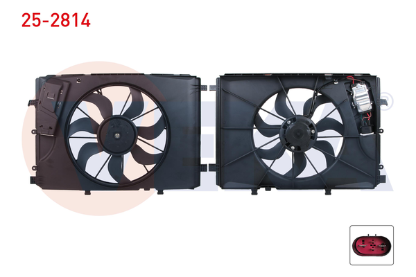Radyatör Fan ve Motoru  VEKA 25-2814