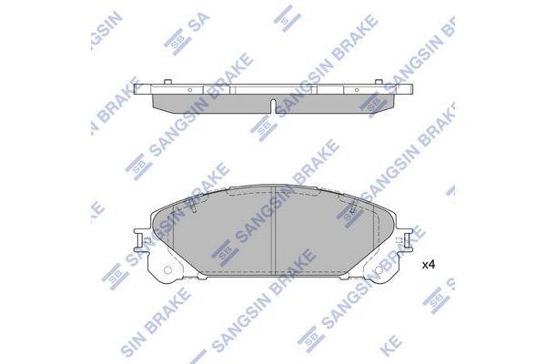 Fren Disk Balata Ön Toyota RAV4 (A4)(2013->)  SANGSIN SP2137