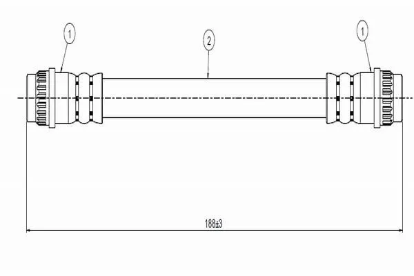 Fren Hortumu Arka Sağ veya Sol Renault Twingo (07.2007->)  CAVO C800 550A