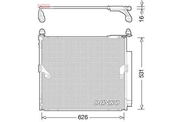 Klima Radyatörü  Toyota Land Cruiser (J15)(2009->)  DENSO DCN50038