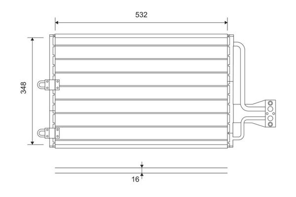 Klima Radyatörü  Citroen Xantia Break (01.1998->)  VALEO 816803