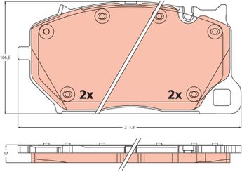 Fren Disk Balata Ön FTE 9001595  971698151C 971 698 151 C