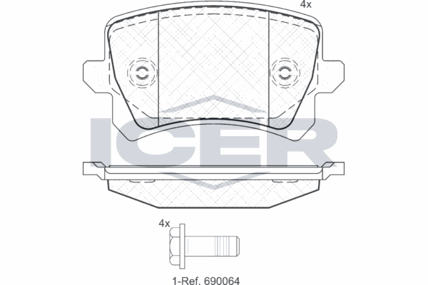 Fren Disk Balata Arka WONGA 271050
