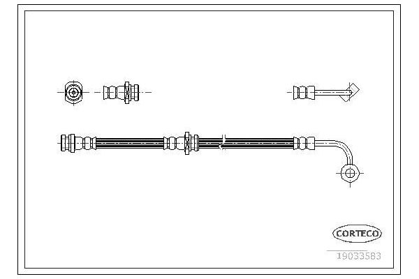 Fren Hortumu Arka Sol MGA 51858