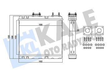Kalorifer Radyatörü  ORİS KNI003026  271406JH15 2714085E00 5658030101