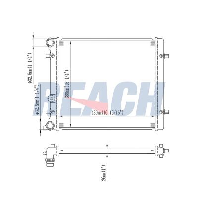 Su Radyatörü  Skoda Octavia (1U2)(1999->)  ORİS BVW501022