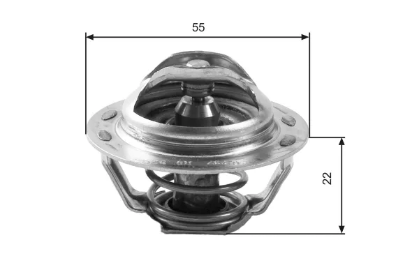 Termostat  Peugeot Boxer (270/310) Minibüs RS2850mm (->2002)  GATES TH13783G1
