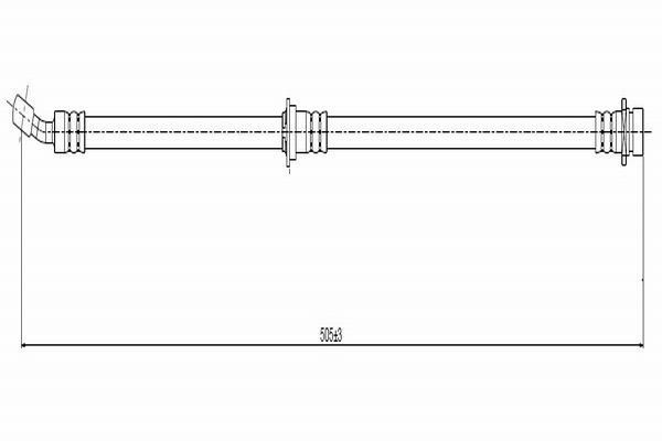 Fren Hortumu Ön Sağ veya Sol Honda HR-V (GH)(01.1999->)  CAVO C800 686A