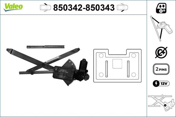 Cam Krikosu Ön Sol VALEO 850342