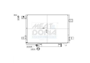 Klima Radyatörü  MGA 82380  1695000754 1695000354 1695001254 A1695000354 A1695000754 A1695001254