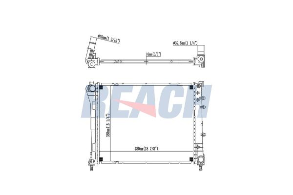 Su Radyatörü  DENSO DRM09087