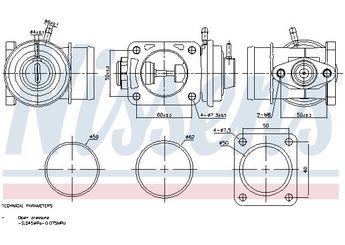 Egr Valfi  NISSENS 98469  11712248139 11712244900 11712246145 11712247177 851649 0851649 5851014 90509132 90541691