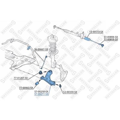 Salıncak Ön Alt Sağ Opel Combo D (10.2011->)  FIAT ORJINAL 51999727
