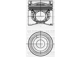 Piston (102.00MM-STD)   YENMAK 31-04678-000  9060306118 A9060306118 8772600 40831600 906 030 61 18 A9060306118 A906 030 61 18