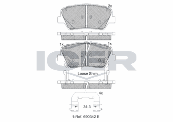 Fren Disk Balata Ön AYD 60197B  581013VA90 581010WA10 58101-0WA10 581011UA11 58101-1UA11 581011UA50 58101-1UA50 581013VA50 58101-3VA50 581013VA60 58101-3VA60 581013VA70 58101-3VA70 58101-3VA90 581014ZA00 58101-4ZA00 581014ZA70 58101-4ZA70 58101A0A00 58101-A0A00 58101B1A00 58101-B1A00 58101F5A00 58101-F5A00 581011UA00 58101-1UA00 581011UA10 58101-1UA10 581013TA10 58101-3TA10 58101A4A11 58101-A4A11 58101A4A15 58101-A4A15 58101A4A17 58101-A4A17 58101C6A00 58101-C6A00