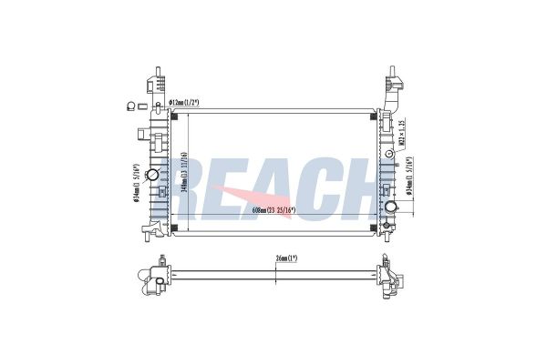 Su Radyatörü  ORİS BAU063016