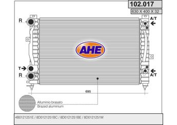 Su Radyatörü  PSA ORJINAL 39074658  8D0121251BC 8D0121251BE 8D0121251M