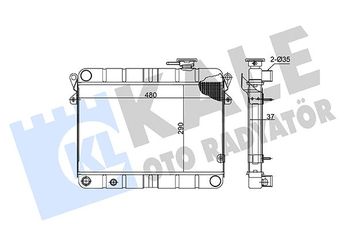 Su Radyatörü  KALE 230400  8200073817 85005296