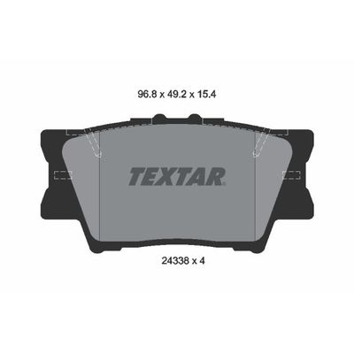 Fren Disk Balata Arka TEXTAR 2433801