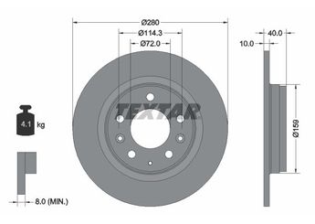 Fren Disk Ayna Ön Sağ ve Sol TEXTAR 92125603  5DA033251 B69926251 G25Y26251 G25Y26251A GF3Y26251 GF3Y26251A GFYY26251 GK2Y26251F GK2Y26251G GK2Y26251H GV7D26251 N12326251 N12326251A N12326251B NF4726251