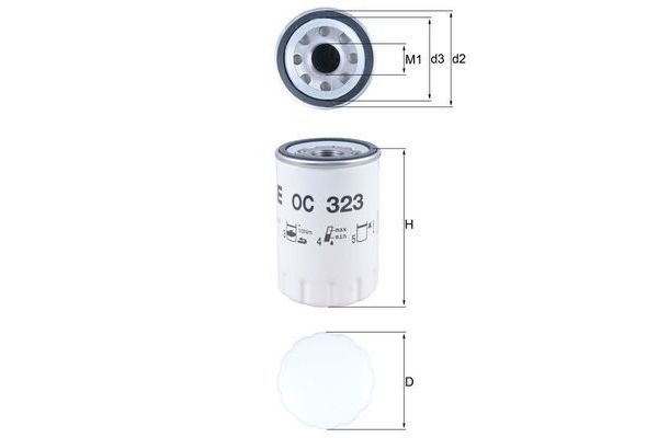 Yağ Filtresi  MAHLE OC 323
