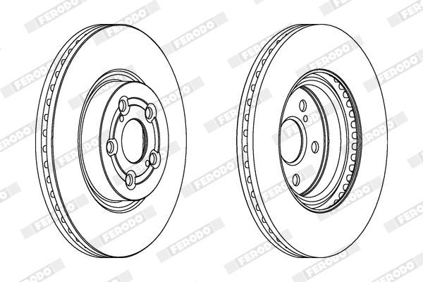 Fren Disk Ayna Ön Sağ ve Sol FERODO DDF1315C