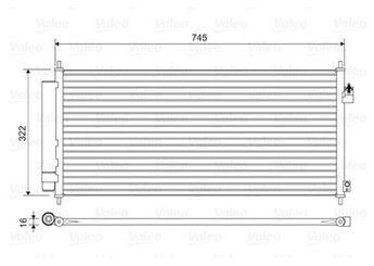 Klima Radyatörü  VALEO 814413  80110TF0G01 80110TF0G02 80110-TF0-G01 80110-TF0-G02 80110TK6A01 80110-TK6-A01 80110TFOG01 80110TFOG02