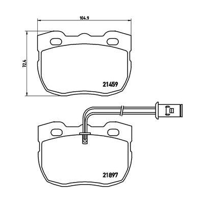 Fren Disk Balata Ön BREMBO P 44 004
