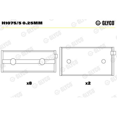 Ana Yatak (0.25)  GLYCO H1075/5 0.25mm