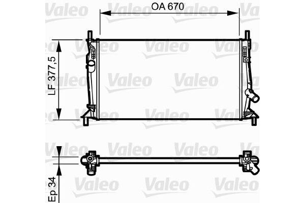 Su Radyatörü  Ford C-MAX (CB3)(2007->2010)  VALEO 734321
