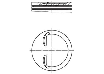 Piston (86.40MM-0.40)  MAHLE 008 75 01  5894497 7719625