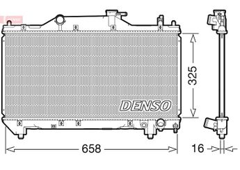 Su Radyatörü  DENSO DRM50131  164000D080