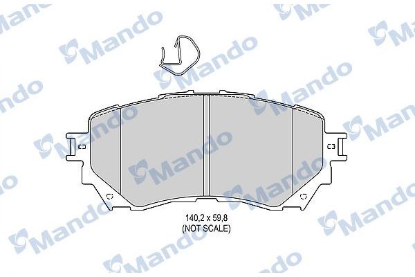 Fren Disk Balata Ön Mazda 6 Atenza 4 Kapı (GJ)(10.2012->)  MANDO MBF015646