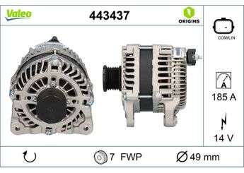 Alternatör  VALEO 443437  231006729R 1202451