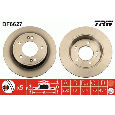 Fren Disk Ayna Arka Sağ ve Sol Hyundai Kona / Kona Elektrik (OS)(2017->)  SWAPP 43109