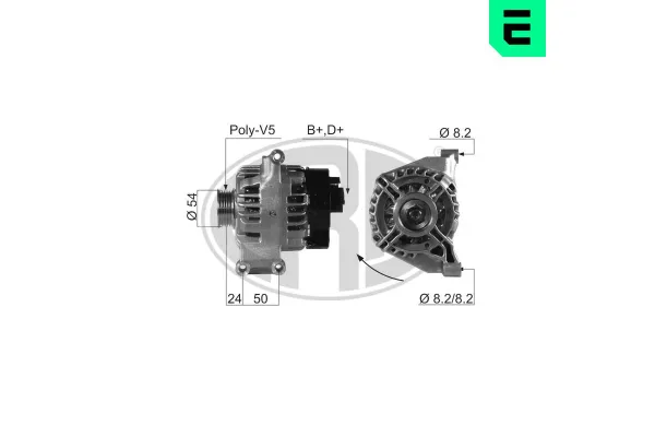 Alternatör  Fiat Doblo (152) Panorama (2010->)  ERA 210663