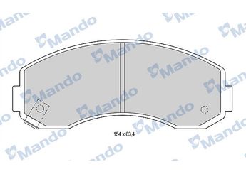 Fren Disk Balata Ön MANDO MBF015588  MBF015588 RB913311261 RB91-33-11261 RB91331626 RB91-33-1626 K60A3328ZA 0K60A-33-28ZA K60B3328Z 0K60B-33-28Z K60B3328ZA 0K60B-33-28ZA S0K60A3328ZA S0K60A-33-28ZA